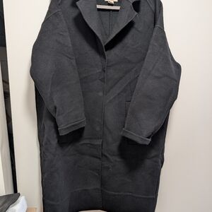 H&M Black Women's Coat - Wool Blend